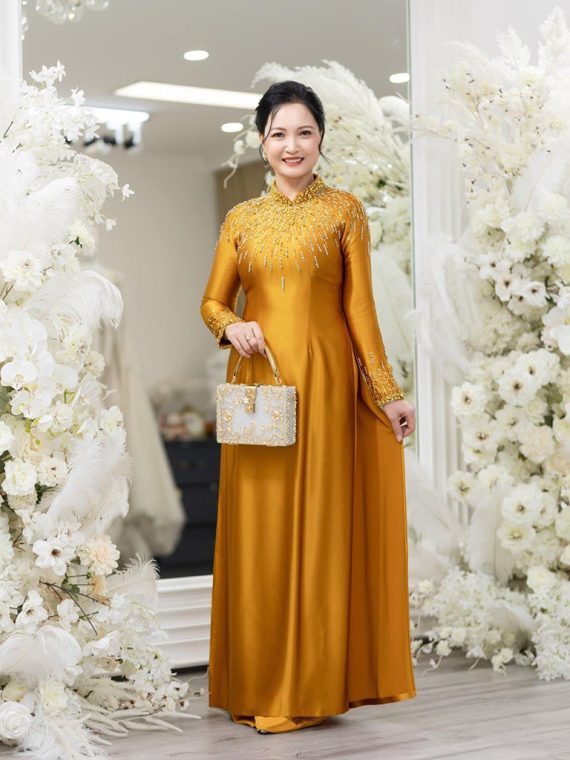 Bộ sưu tập các kiểu áo dài bà sui