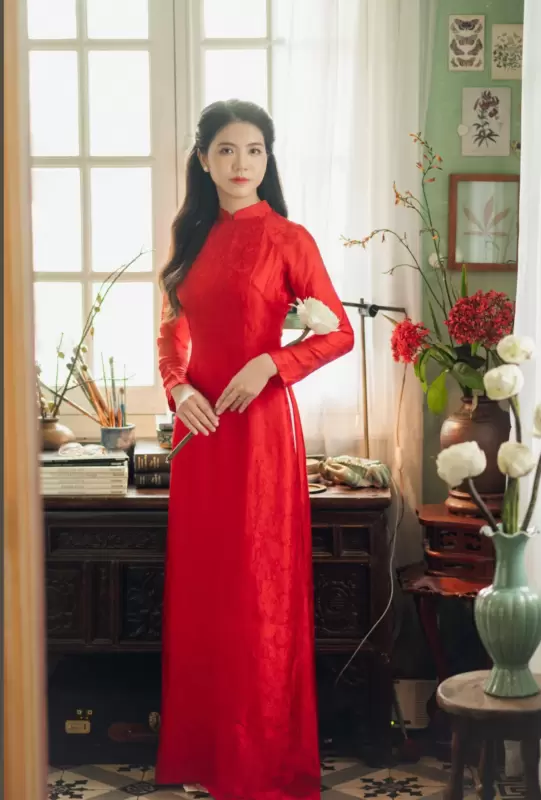 Dịch vụ may đo áo dài thiết kế tại Hà Nội